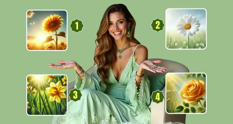 4 flores amarillas