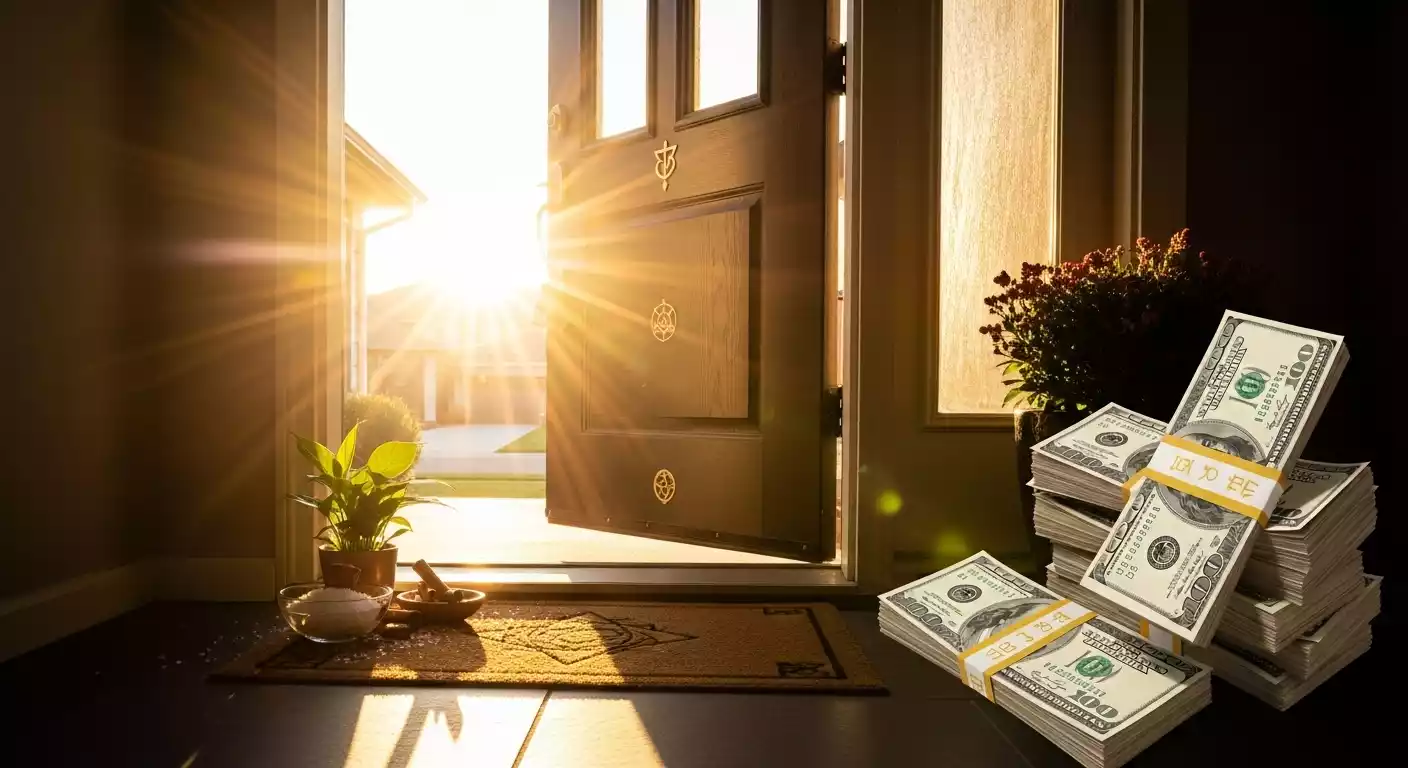 LIMPIAR PUERTA HOGAR DINERO